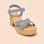 Women’s Comfy Cross-Strap Woven Platform Sandals