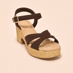 Women’s Comfy Cross-Strap Woven Platform Sandals