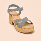 Women’s Comfy Cross-Strap Woven Platform Sandals