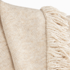 Fringed Wool-blend Knit Wrap Cardigan With Belt