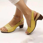 Women's Comfy Elegant Low Chunky Heel Shoes