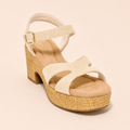 Women’s Comfy Cross-Strap Woven Platform Sandals