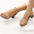 Women's Comfy Elegant Low Chunky Heel Shoes